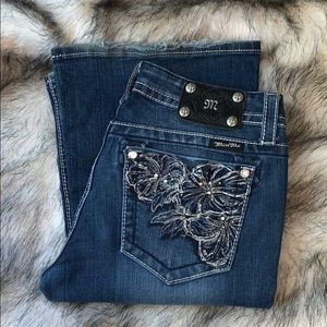 💎 Miss Me Flower Embellished Pockets